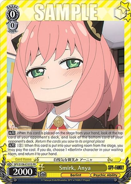 Smirk, Anya (Foil), SPY x FAMILY SPY/S106-E101S PR