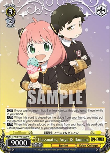 Classmates, Anya & Damian, SPY x FAMILY SPY/S106-E009 R