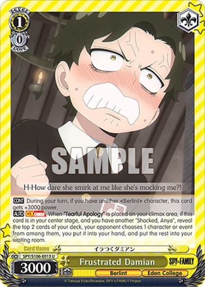 Frustrated Damian, SPY x FAMILY SPY/S106-E013 U