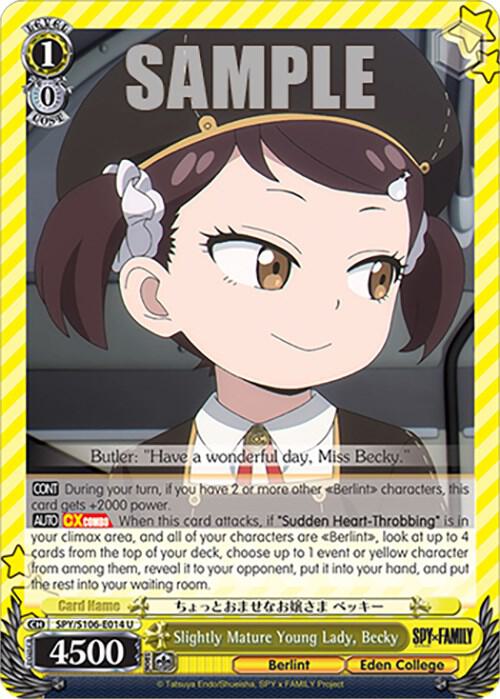 Slightly Mature Young Lady, Becky, SPY x FAMILY SPY/S106-E014 U