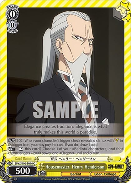 Housemaster, Henry Henderson, SPY x FAMILY SPY/S106-E016 C