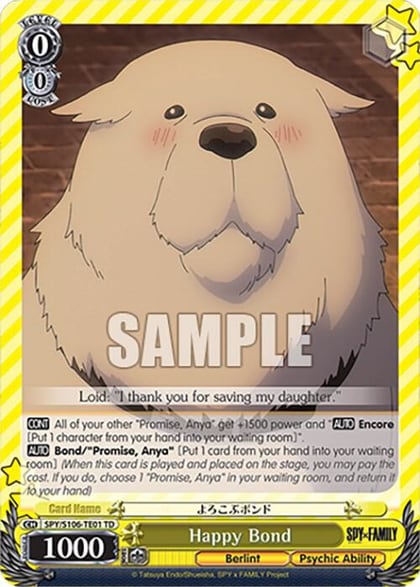 Happy Bond, SPY x FAMILY SPY/S106-TE01 TD