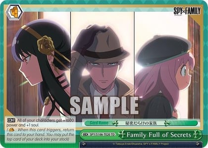 Family Full of Secrets, SPY x FAMILY SPY/S106-TE20 TD