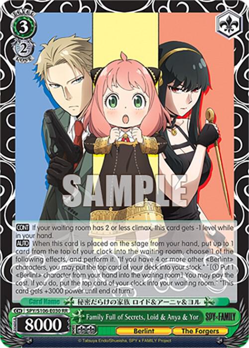 Family Full of Secrets, Loid & Anya & Yor, SPY x FAMILY SPY/S106-E030 RR
