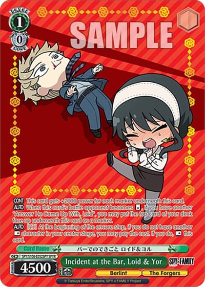 Incident at the Bar, Loid & Yor (SPYR), SPY x FAMILY SPY/S106-E052SPY SPYR