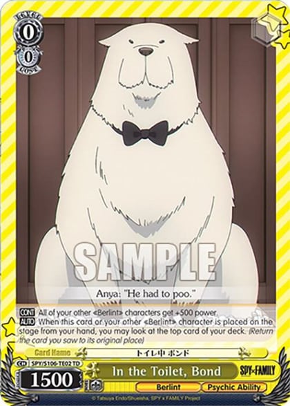 In the Toilet, Bond, SPY x FAMILY SPY/S106-TE02 TD