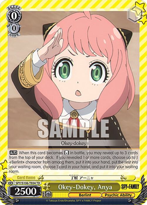 Okey-Dokey, Anya, SPY x FAMILY SPY/S106-TE04 TD