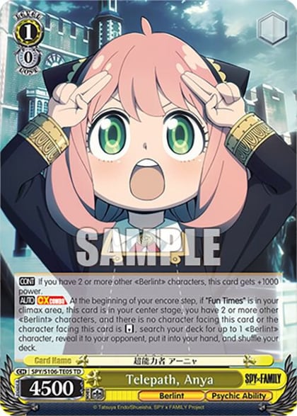 Telepath, Anya, SPY x FAMILY SPY/S106-TE05 TD