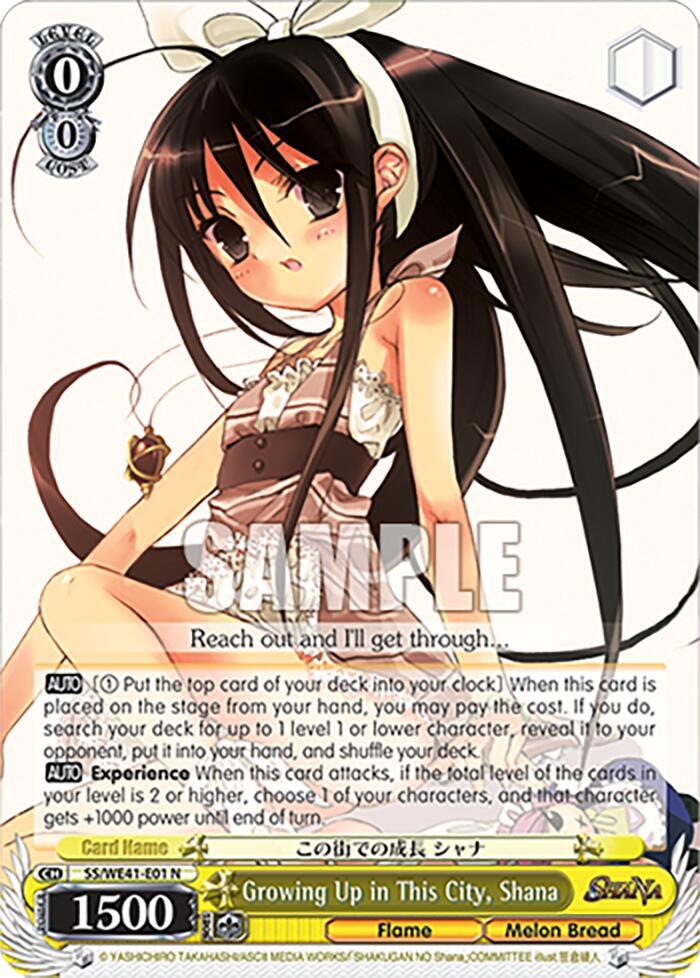 Growing Up in This City, Shana, Shakugan no Shana Premium Booster SS/WE41-E01 N