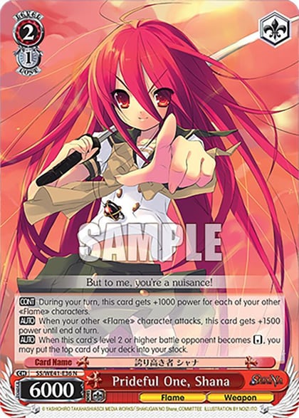 Prideful One, Shana, Shakugan no Shana Premium Booster SS/WE41-E36 N