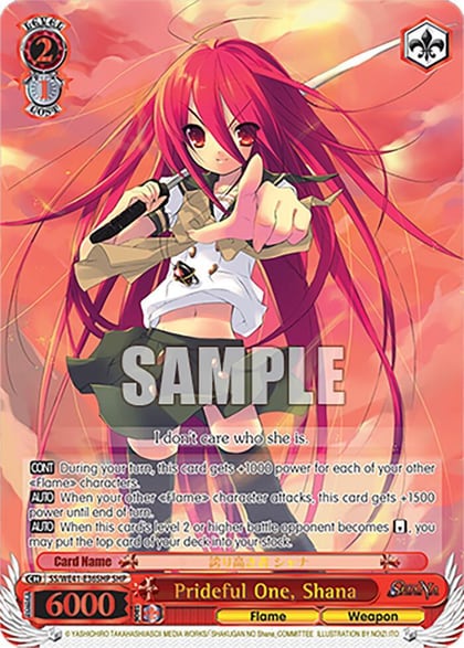 Prideful One, Shana (SHP), Shakugan no Shana Premium Booster SS/WE41-E36SHP SHP