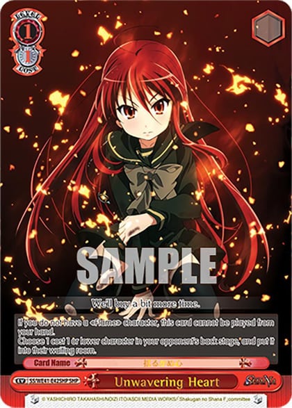 Unwavering Heart (SHP), Shakugan no Shana Premium Booster SS/WE41-E42SHP SHP