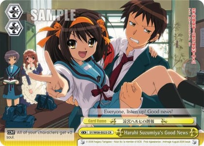 Haruhi Suzumiya's Good News, The Melancholy of Haruhi Suzumiya SY/W08-E023 CR