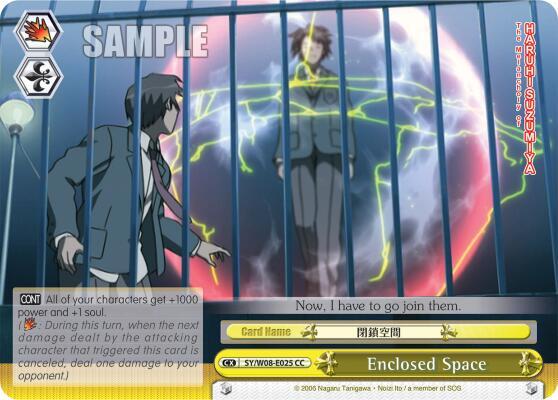 Enclosed Space, The Melancholy of Haruhi Suzumiya SY/W08-E025 CC