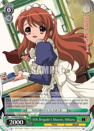 SOS Brigade's Mascot, Mikuru, The Melancholy of Haruhi Suzumiya SY/W08-E039 C