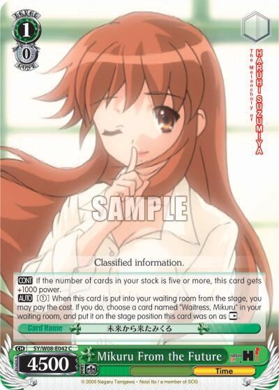 Mikuru From the Future, The Melancholy of Haruhi Suzumiya SY/W08-E042 C