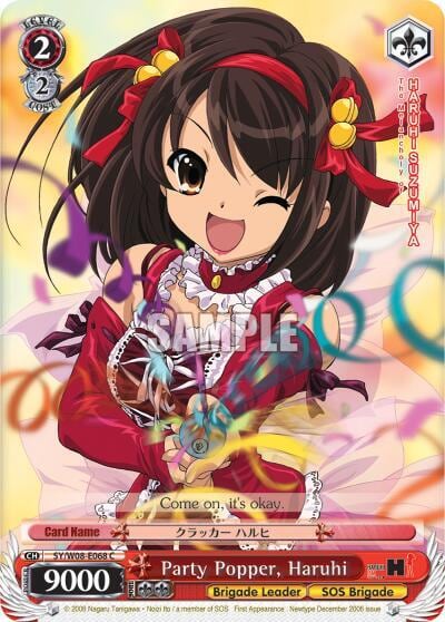 Party Popper, Haruhi, The Melancholy of Haruhi Suzumiya SY/W08-E068 C