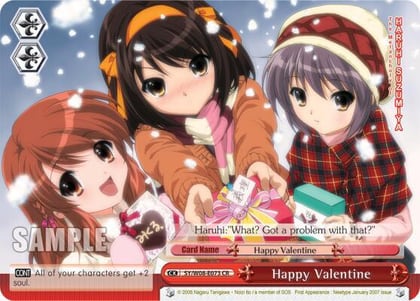 Happy Valentine, The Melancholy of Haruhi Suzumiya SY/W08-E073 CR