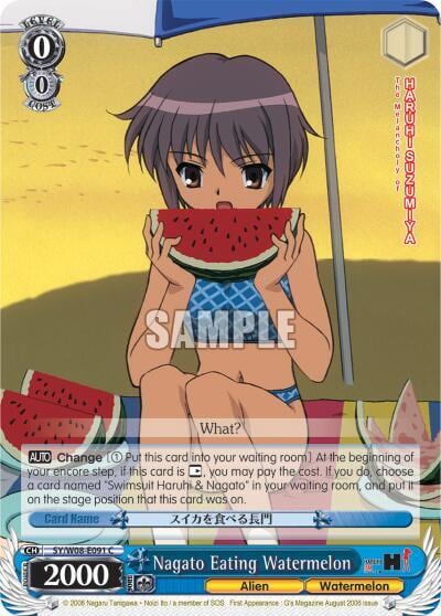 Nagato Eating Watermelon, The Melancholy of Haruhi Suzumiya SY/W08-E091 C