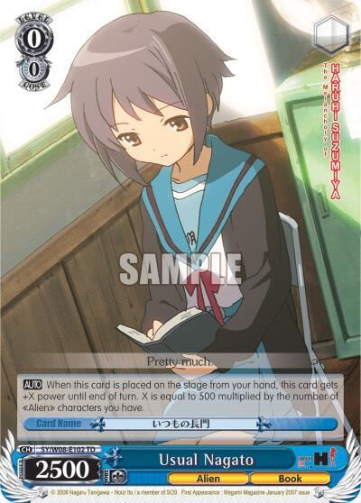 Usual Nagato, The Melancholy of Haruhi Suzumiya SY/W08-E102 TD