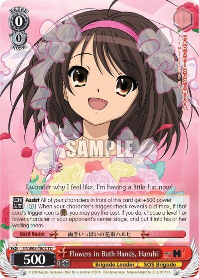 Flowers in Both Hands, Haruhi (TD), The Melancholy of Haruhi Suzumiya SY/W08-TE02 TD