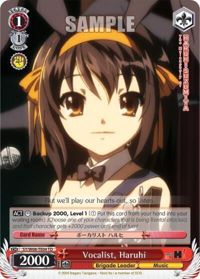 Vocalist, Haruhi (TD), The Melancholy of Haruhi Suzumiya SY/W08-TE04 TD