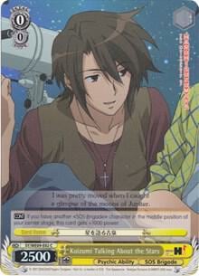 Koizumi Talking About the Stars (Foil), The Melancholy of Haruhi Suzumiya Extra Booster SY/WE09-E02