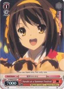 Haruhi at a Summer Festival (Foil), The Melancholy of Haruhi Suzumiya Extra Booster SY/WE09-E18