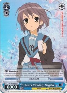 Flower Viewing, Nagato (Foil), The Melancholy of Haruhi Suzumiya Extra Booster SY/WE09-E26