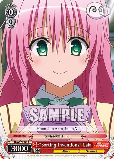 "Sorting Inventions" Lala, To Loveru Darkness 2nd TL/W37-E075 C