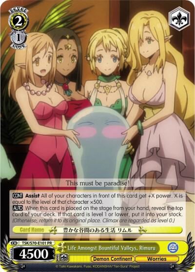 Life Amongst Bountiful Valleys, Rimuru, That Time I Got Reincarnated as a Slime TSK/S70-E101 PR