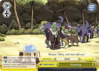 Naming, That Time I Got Reincarnated as a Slime TSK/S70-TE09 TD