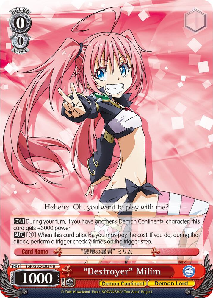 "Destroyer" Milim, That Time I Got Reincarnated as a Slime Vol.2 TSK/S82-E034 R