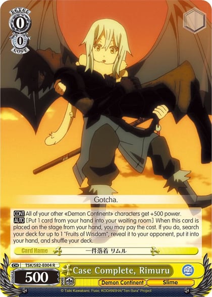 Case Complete, Rimuru, That Time I Got Reincarnated as a Slime Vol.2 TSK/S82-E004 R