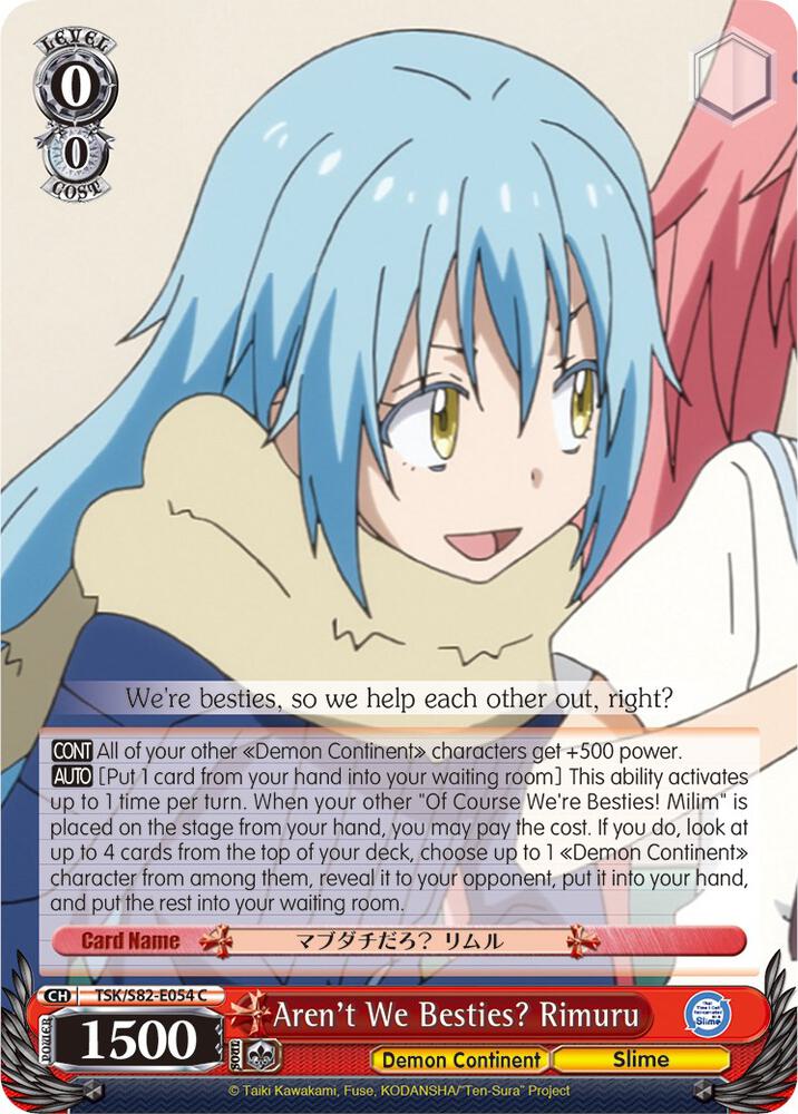Aren't We Besties? Rimuru, That Time I Got Reincarnated as a Slime Vol.2 TSK/S82-E054 C