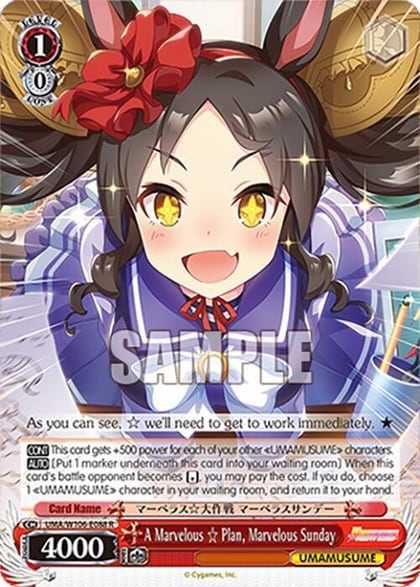 A Marvelous Plan, Marvelous Sunday, Umamusume: Pretty Derby UMA/W106-E088