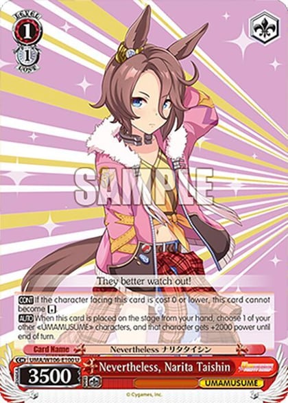 Nevertheless, Narita Taishin, Umamusume: Pretty Derby UMA/W106-E100