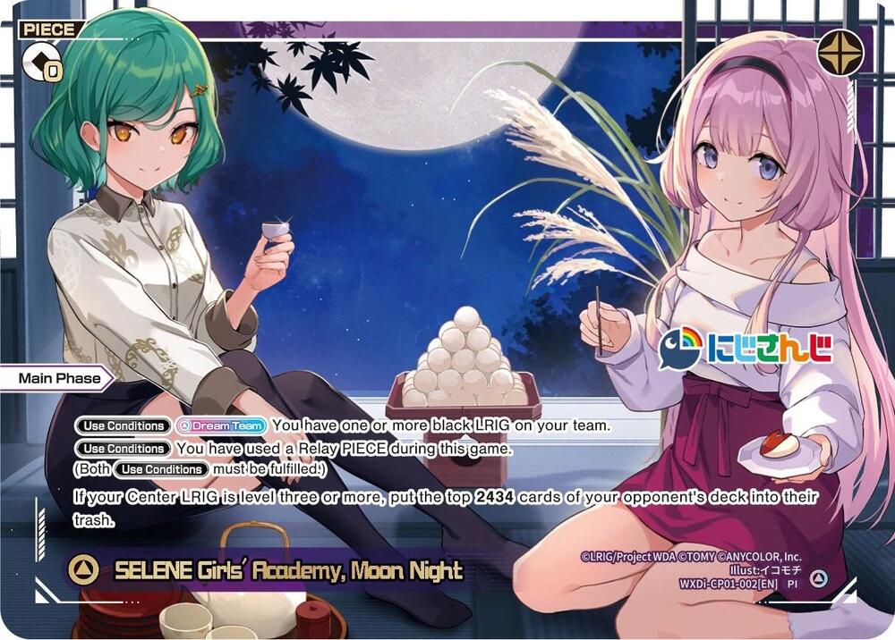 SELENE Girls' Academy, Moon Night, Collab Booster: Nijisanji Diva WXDi-CP01-002[EN]