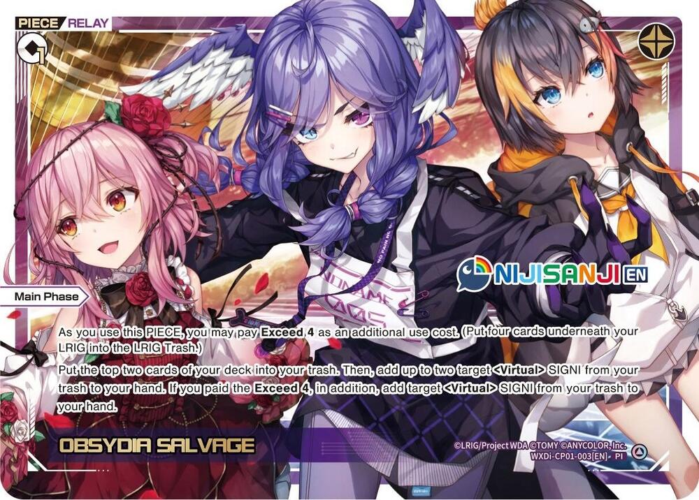 OBSYDIA SALVAGE, Collab Booster: Nijisanji Diva WXDi-CP01-003[EN]