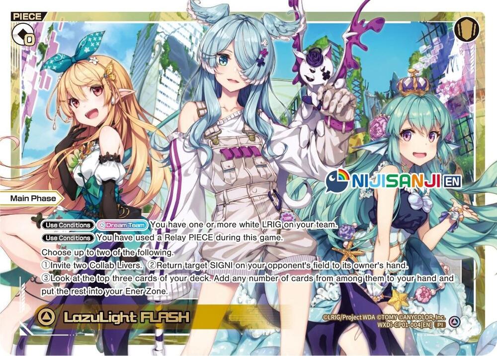 Lazulight FLASH, Collab Booster: Nijisanji Diva WXDi-CP01-004[EN]