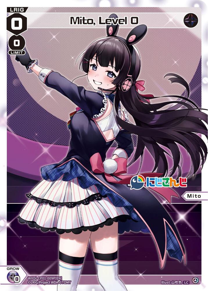 Mito, Level 0 (Parallel Foil), Collab Booster: Nijisanji Diva WXDi-CP01-009P[EN]