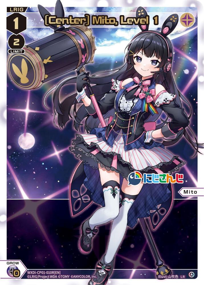 [Center] Mito, Level 1 (LR), Collab Booster: Nijisanji Diva WXDi-CP01-010R[EN]