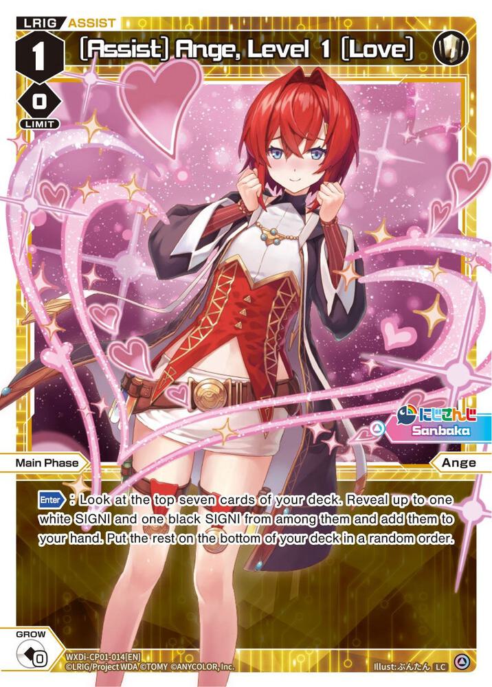 [Assist] Ange, Level 1 [Love], Collab Booster: Nijisanji Diva WXDi-CP01-014[EN]