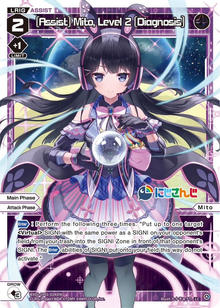 [Assist] Mito, Level 2 [Diagnosis], Collab Booster: Nijisanji Diva WXDi-CP01-024[EN]