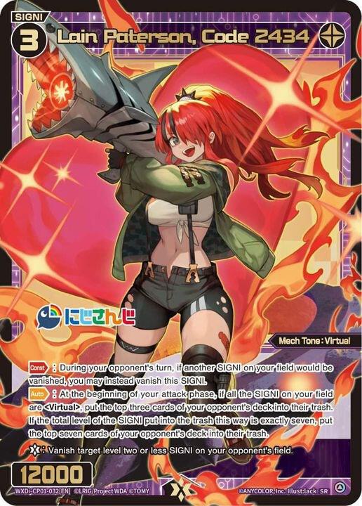 Lain Paterson, Code 2434, Collab Booster: Nijisanji Diva WXDi-CP01-032[EN]