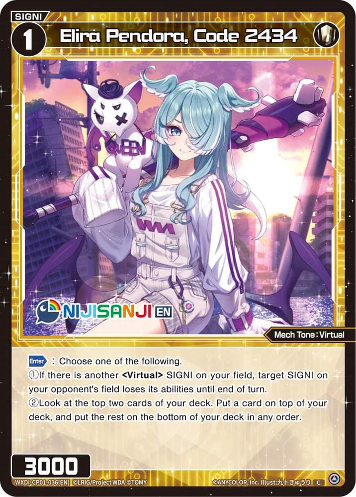 Elira Pendora, Code 2434, Collab Booster: Nijisanji Diva WXDi-CP01-036[EN]