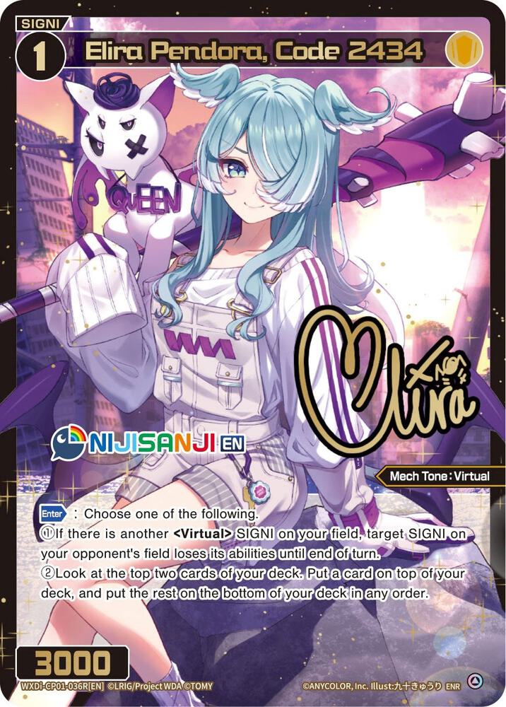 Elira Pendora, Code 2434 (ENR), Collab Booster: Nijisanji Diva WXDi-CP01-036R[EN]
