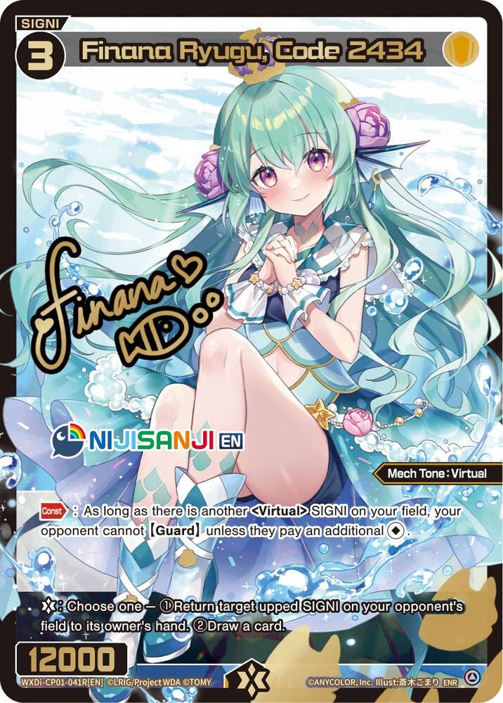 Finana Ryugu, Code 2434 (ENR), Collab Booster: Nijisanji Diva WXDi-CP01-041R[EN]