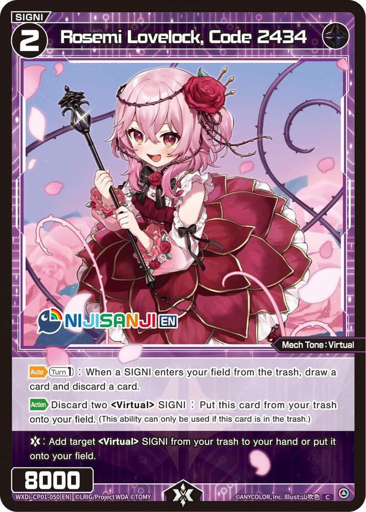 Rosemi Lovelock, Code 2434, Collab Booster: Nijisanji Diva WXDi-CP01-050[EN]