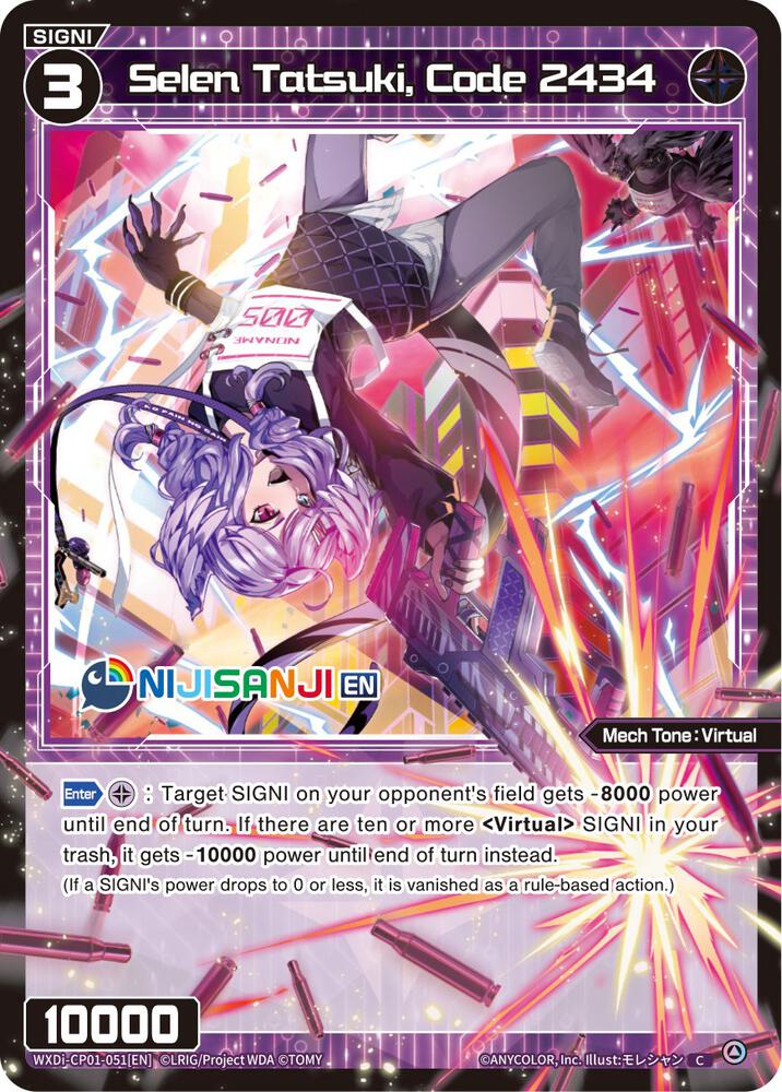 Selen Tatsuki, Code 2434, Collab Booster: Nijisanji Diva WXDi-CP01-051[EN]